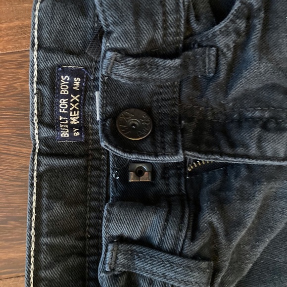 Boys Black Distressed Mexx Jeans - Picture 4 of 6